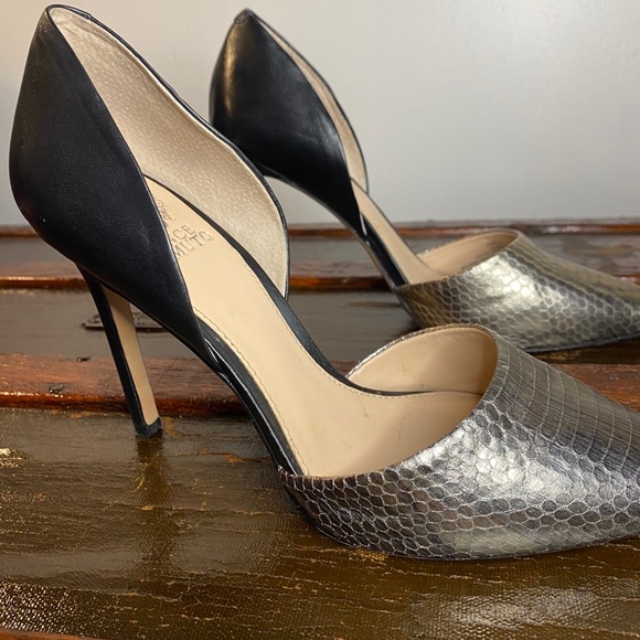 *Rare* Vince Camuto Baby Stiletto Silver Snakeskin - Picture 9 of 12